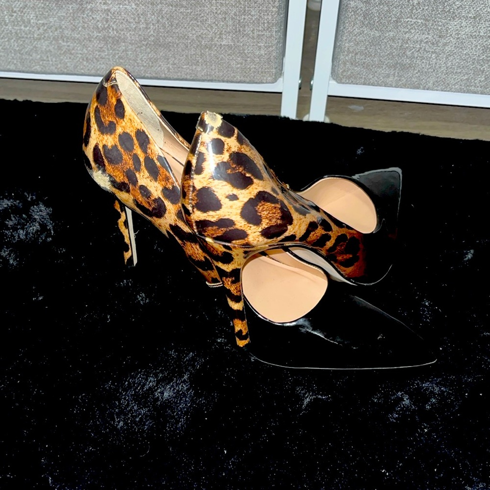 Ombré Cheetah to black heel